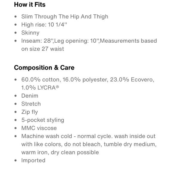 NWT🔖•Levi’s 721 High Rise Jeans, distressed knee size 8 short, 29x30 - Picture 13 of 14